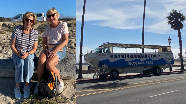 Santa Barbara tour bus | Santa Barbara Beach